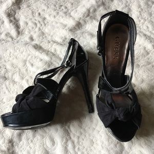 GUESS Black Platform Sandals